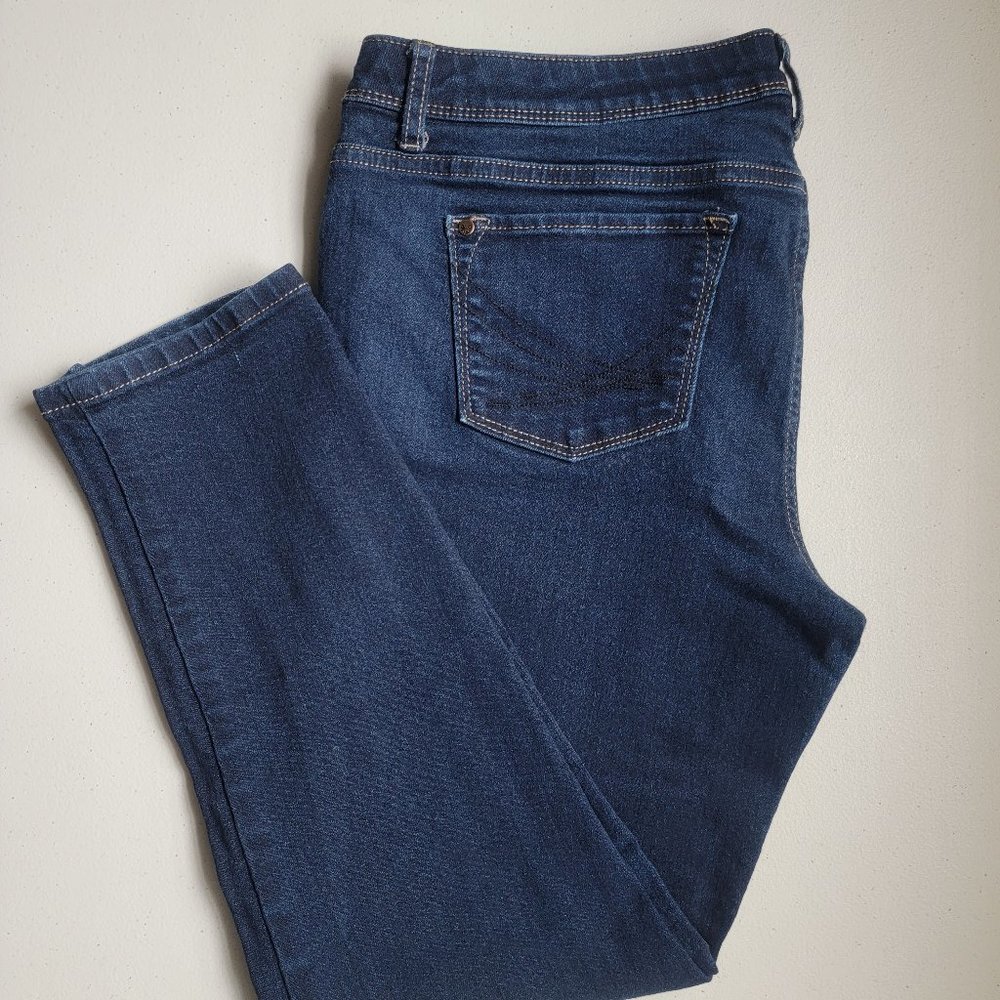 Simply Vera Wang Women's Blue Skinny ankle Jeans Size 10